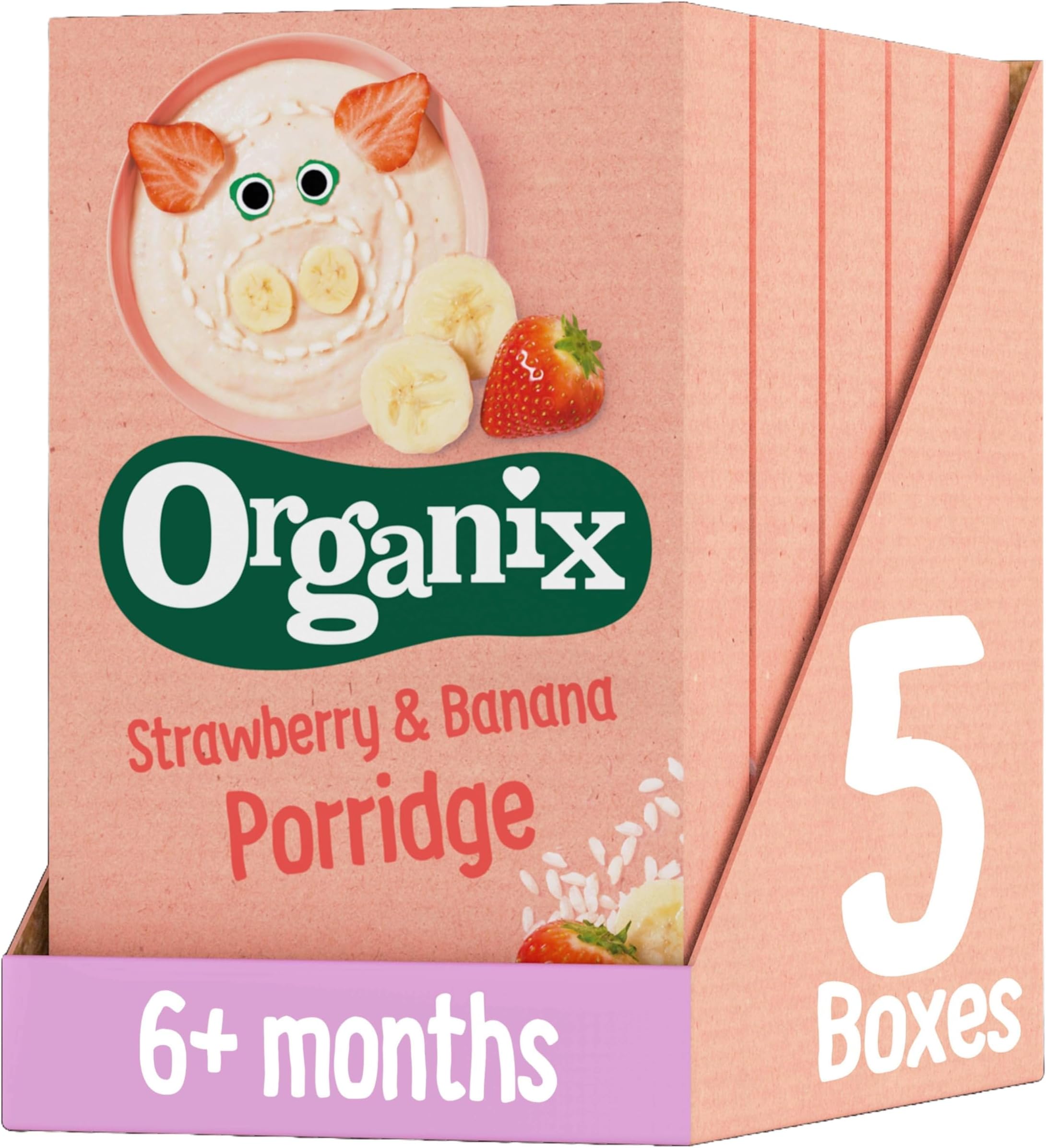Organix Strawberry & Banana Organic Baby Porridge