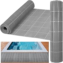 3 x 10FT Drainage Pool Flooring Mats Non Slip Swimming Pool Mat PVC Spla...