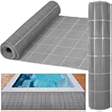 3 x 20FT Drainage Pool Flooring Mats Non Slip Swimming Pool Mat PVC Splash Matting Mesh Hollow Doormat Roll for Outdoor Indoor Garage Restaurant Sauna SPA Heavy Duty Commercial Anti Slip Floor Mats