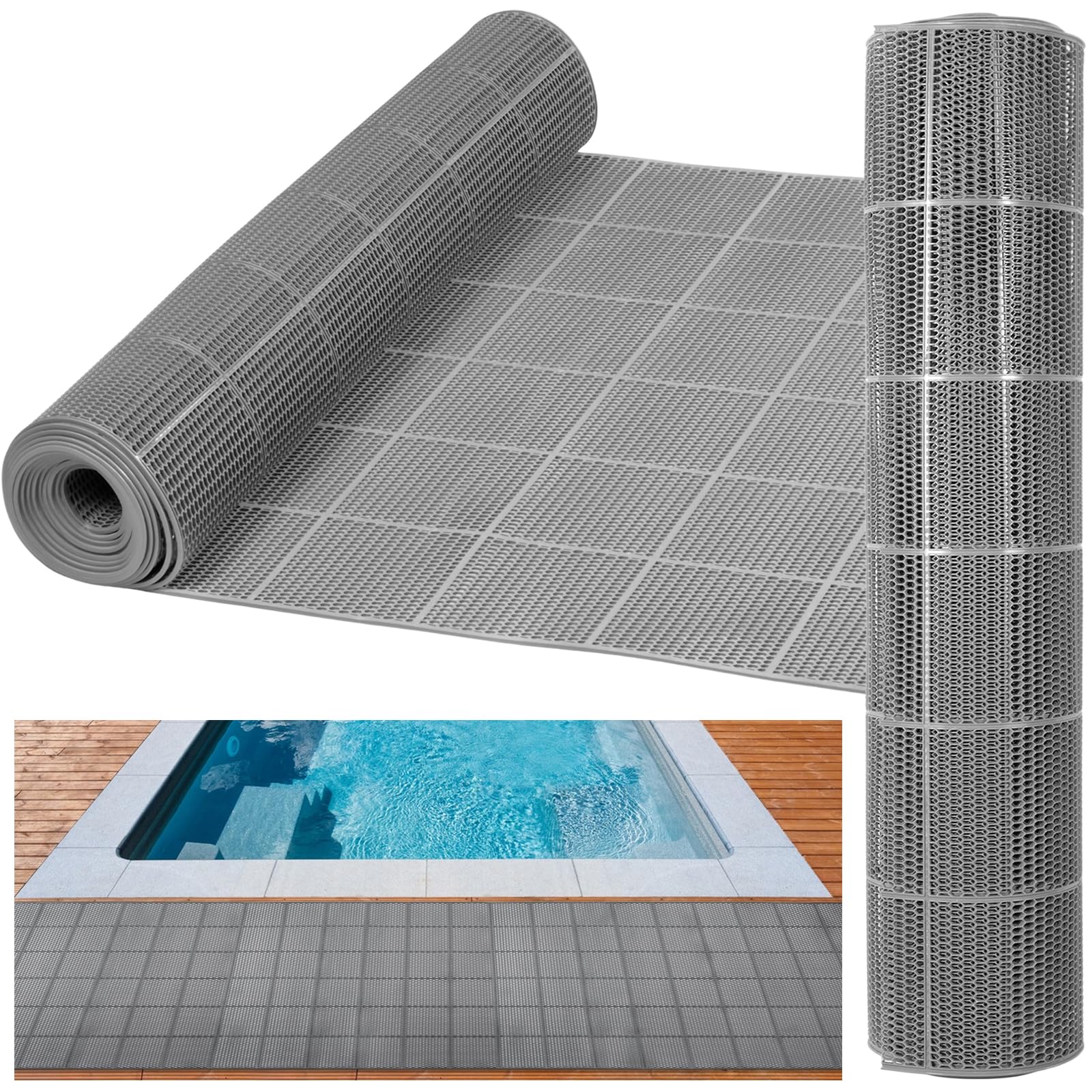 Amazon.com: 3 x 10FT Drainage Pool Flooring Mats Non Slip Swimming