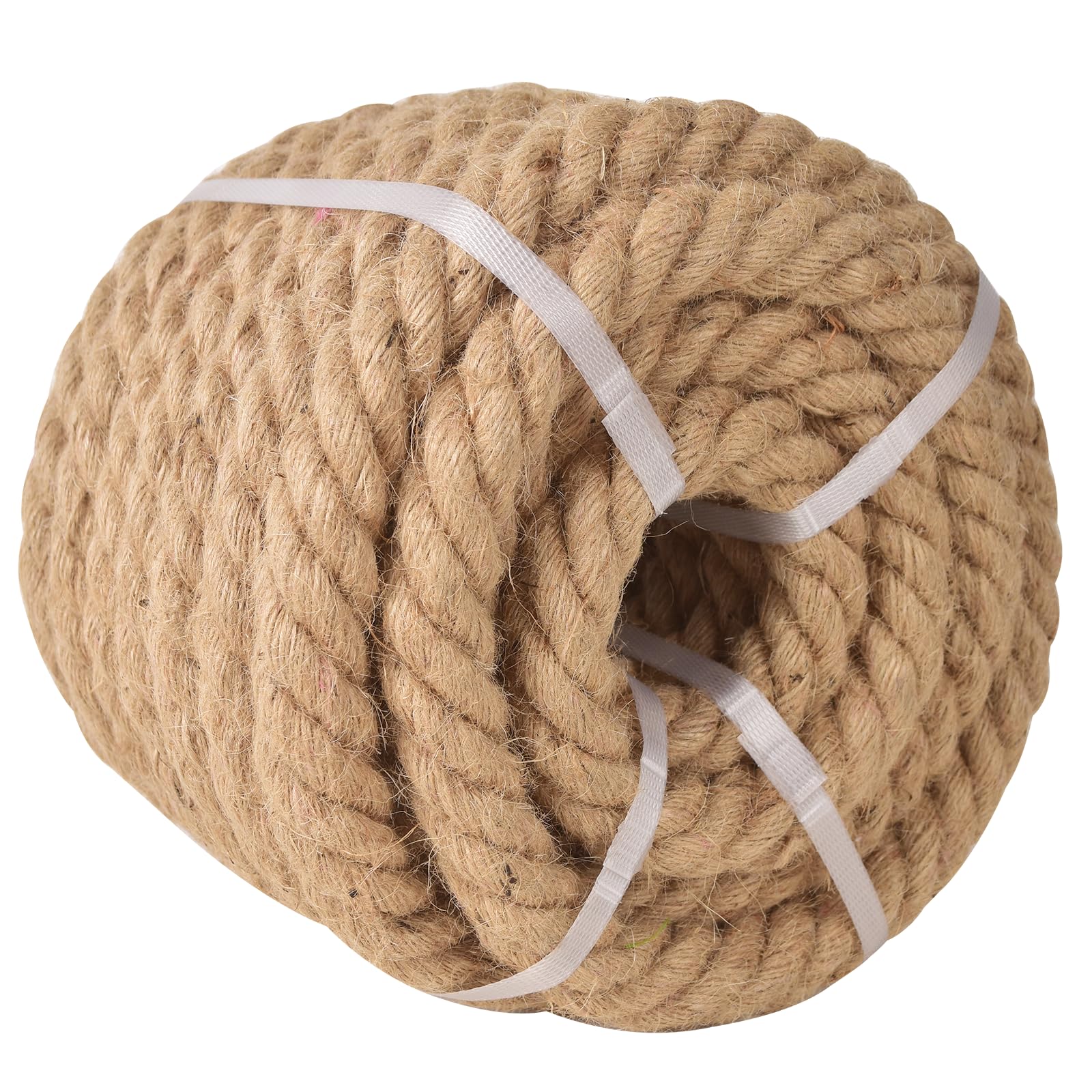 ROPE’ - mmsn MJGG Natural 30 mm Hemp Rope 6/5 Inch 100 ft Twisted Manila