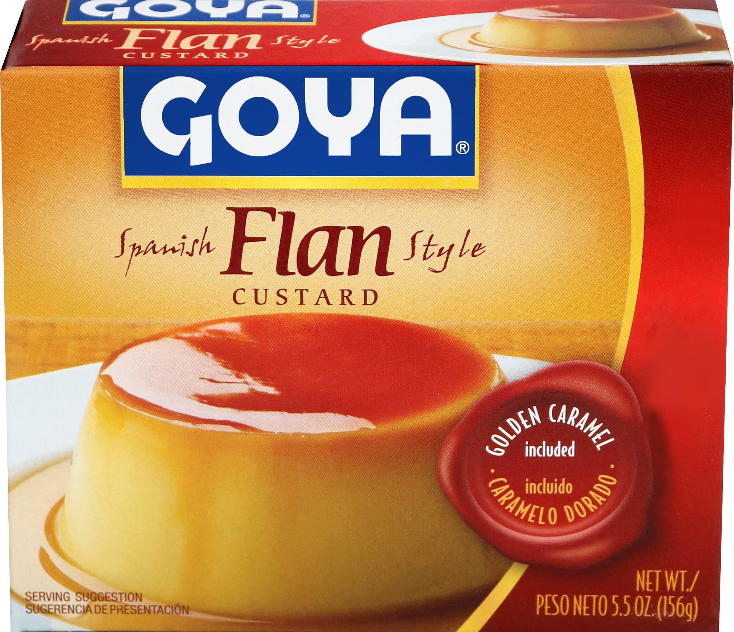 Goya Foods Flan Custard with Caramel, 5.5 Ounce (Pack of 36)