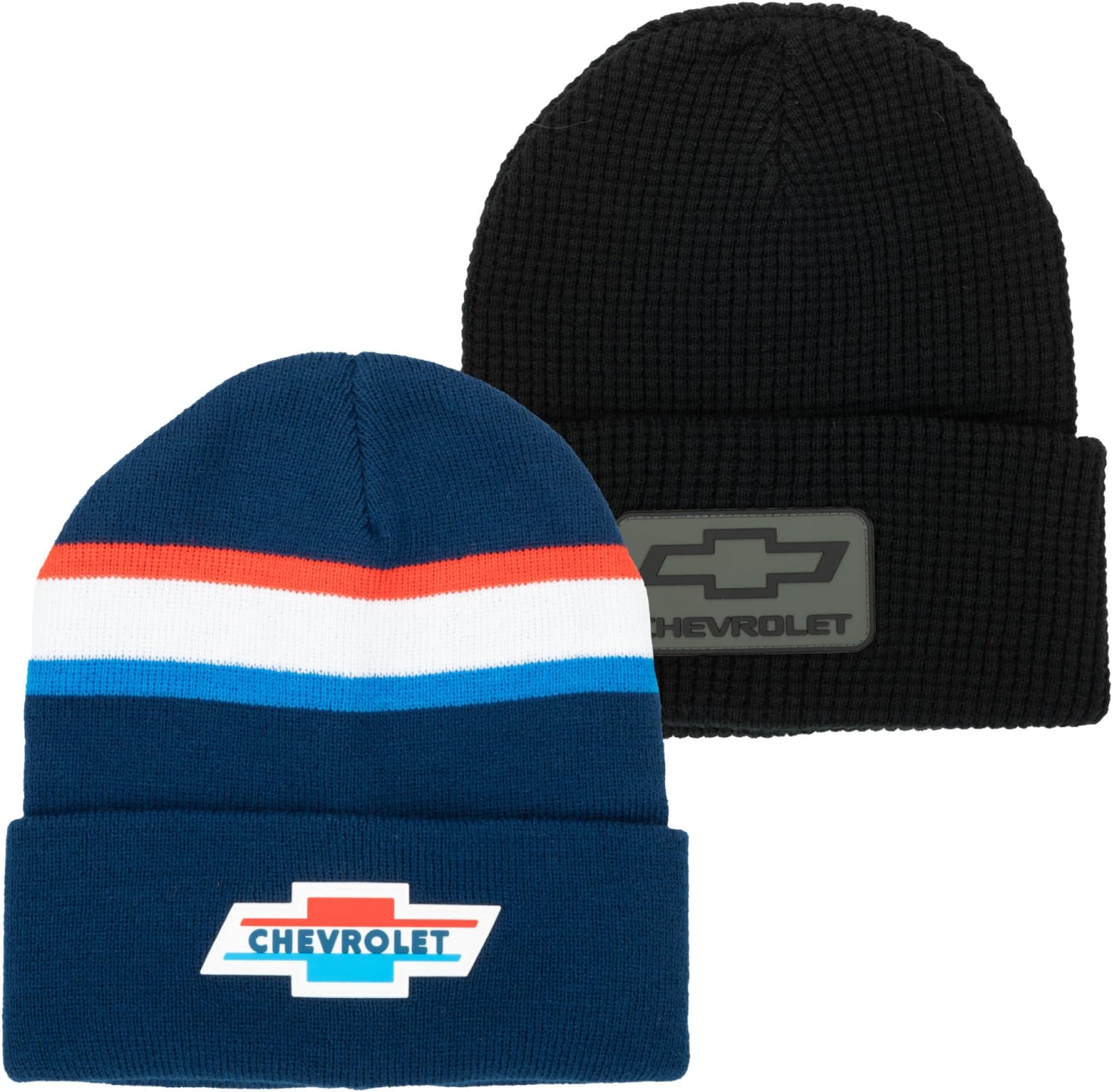 Chevrolet Logos Knit Cuffed Beanies 2-Pack Multi