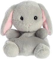Vista 1 de Aurora® Adorable Palm Pals™ Pebbles Bunny™ - Juego de bolsillo - Diversión coleccionable - Gris 5 pulgadas