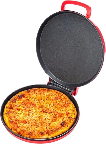 Zenith Versa Grill Máquina para hacer pizza antiadherente para el hogar, máquina de calzone, horno de pizza se convierte en parrilla eléctrica de