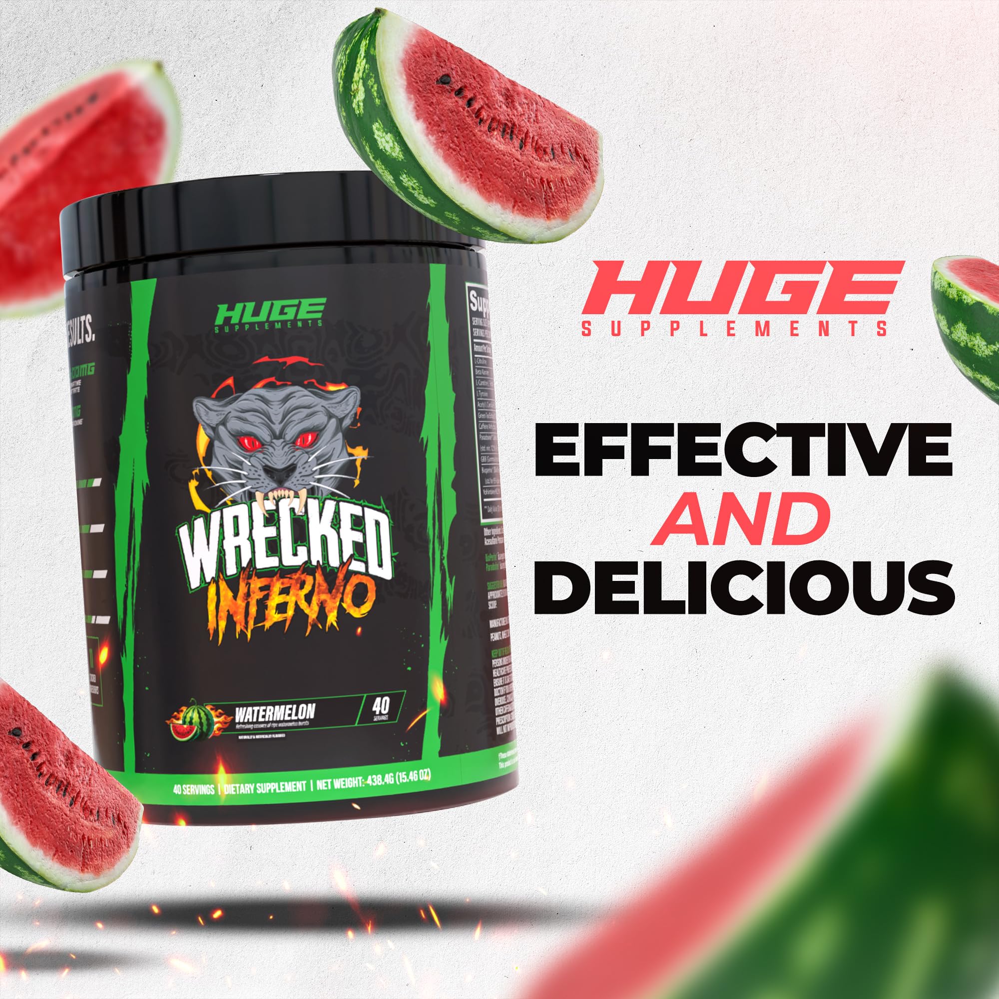 Wrecked Inferno - Thermogenic Pre Workout For Men & Women, Increase Energy, Boost Thermogenesis & Metabolism, Enhance Exercise Performance - Contains L-Citrulline, L-Carnitine, Beta-Alanine & More — Amazon image 5