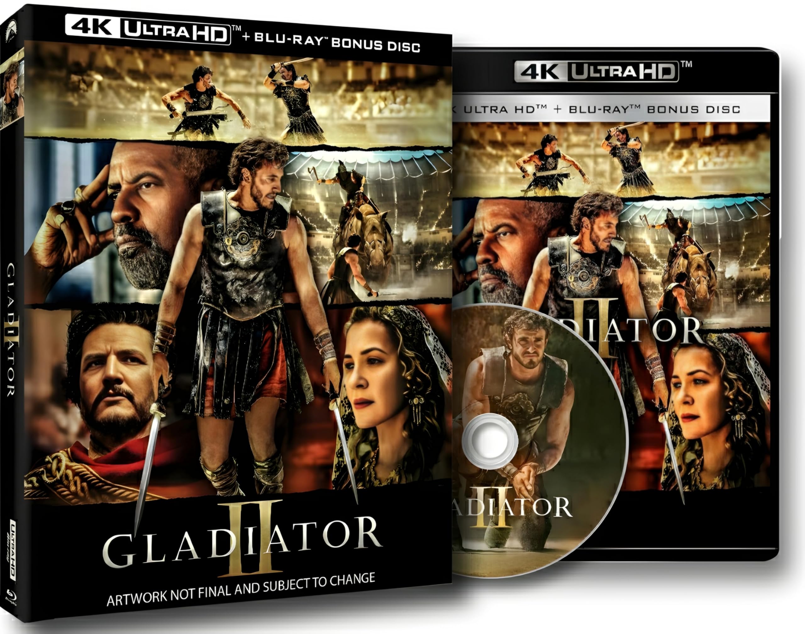 Gladiator II (2024) Two-disc set (Bonus Disc Included) [4K UHD + Blu-ray] [Region Free]