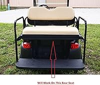 Vista 4 de Huskey - Fundas de asiento delantero y trasero para carrito de golf compatibles con modelos Yamaha G29 Drive & Drive 2 2007 en adelante, ajuste Negro