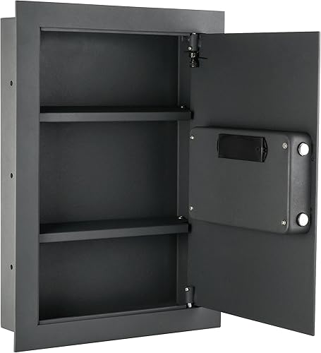 Vista 16 de Caja de seguridad electrónica Paragon Lock & Safe oculta en la pared con capacidad de 0.83 pies cúbicos (23.5 litros) para joyas de gran tamaño Gris