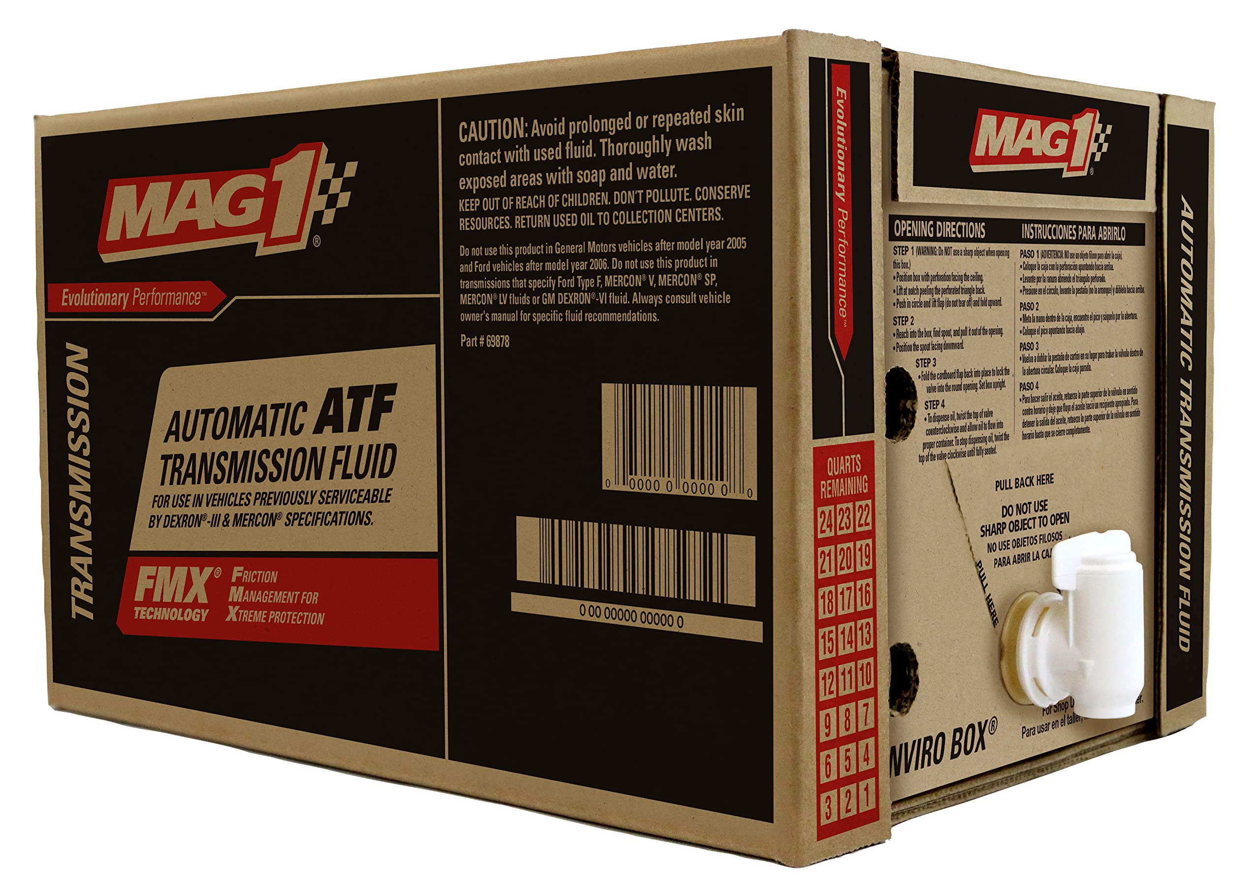 MAG 1 69878 Automatic Transmission Fluid - 6 Gallon Enviro Box