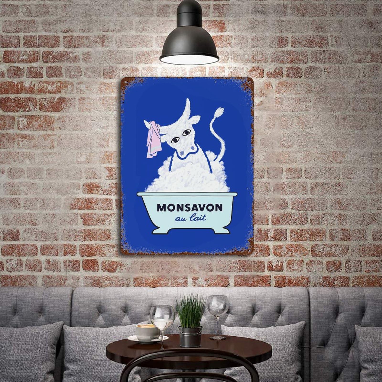 Amazon.co.jp: ブリキ看板 レイモン・サヴィニャック 金属ポスター