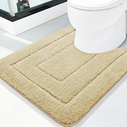 Miniatura 102 de Buganda Alfombras de baño, 24" x 16", Alfombras de baño de microfibra suaves y absorbentes, Alfombra de ducha esponjosa antideslizante, Alfombras de
