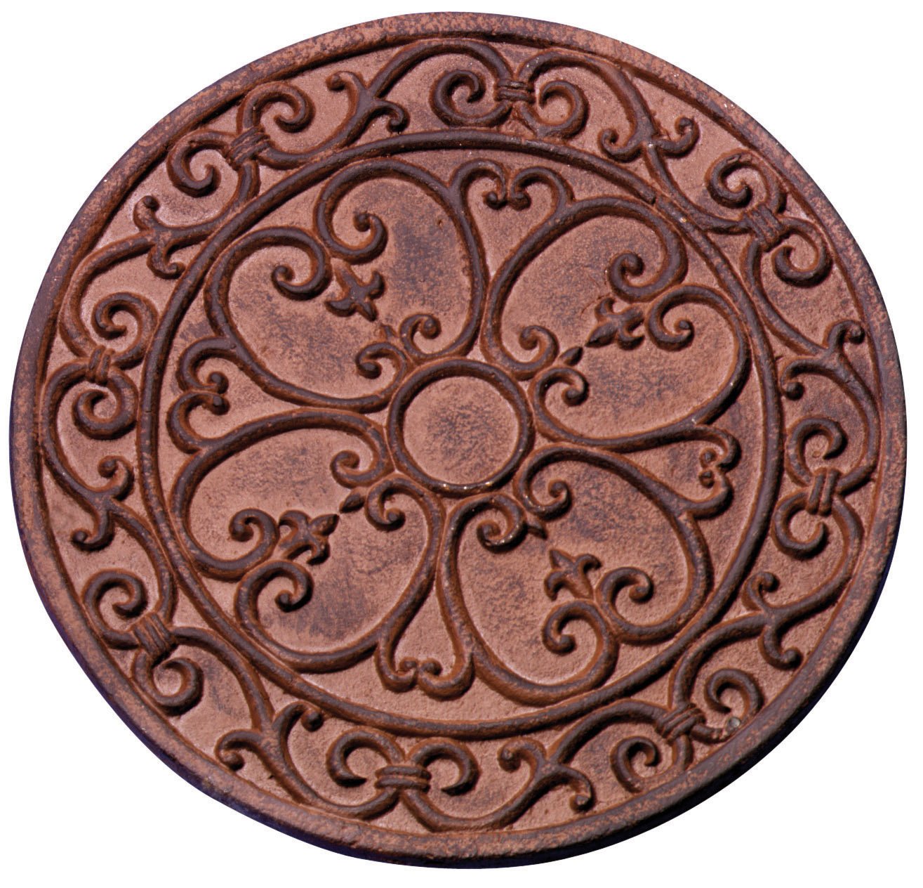 Esschert Design Dalle Ronde à Motif Classique Env. 30 x 1,​2 cm