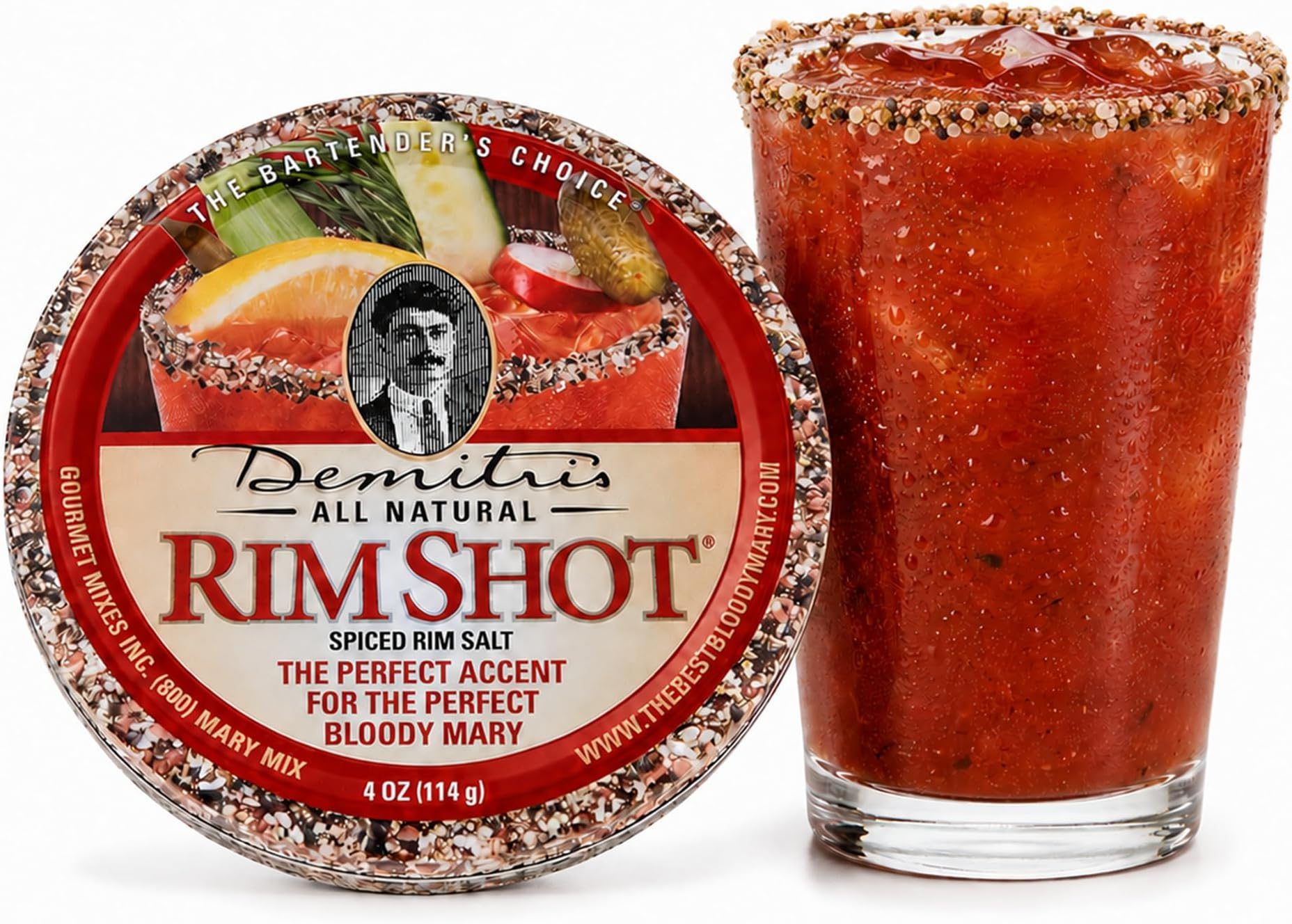 Original RimShot, Tin (4 oz), Spiced Bloody Mary Rim Salt