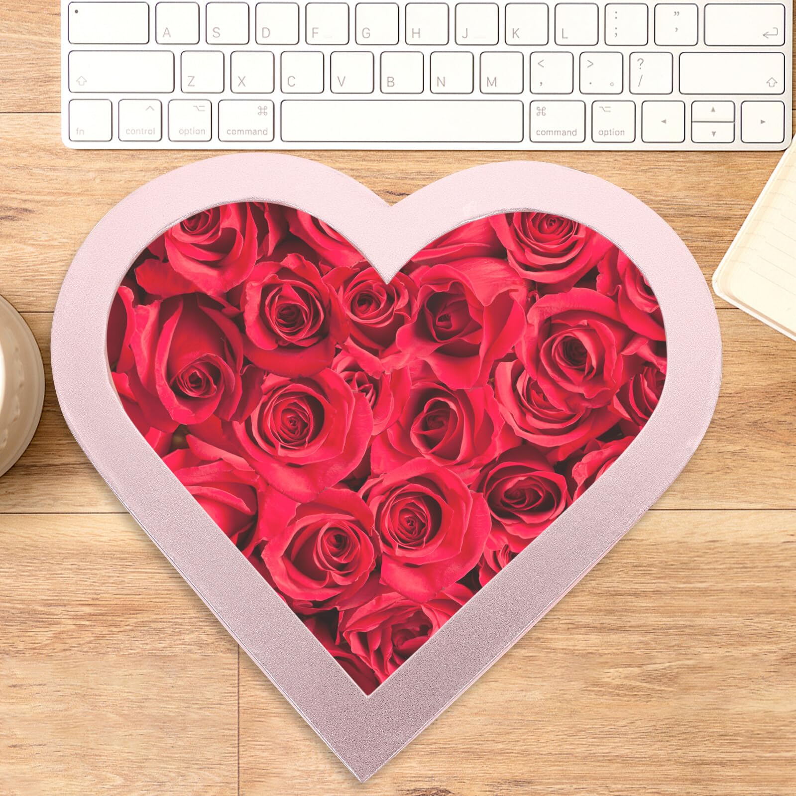 2pezzi Scatola per Fiori Forma di Cuore Scatola Regalo per Fiori per San di Imballaggio per Finestra Trasparente Adatta per Confezionare Bouquet e Regali