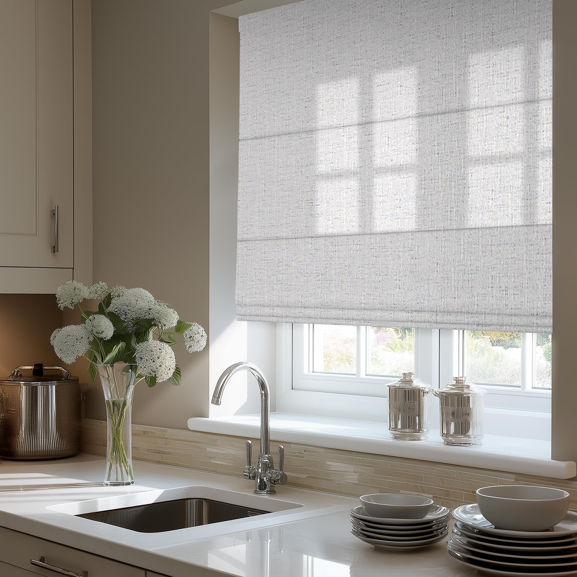 Amazon.com: Sulugood Roman Shades for Indoor Windows,26