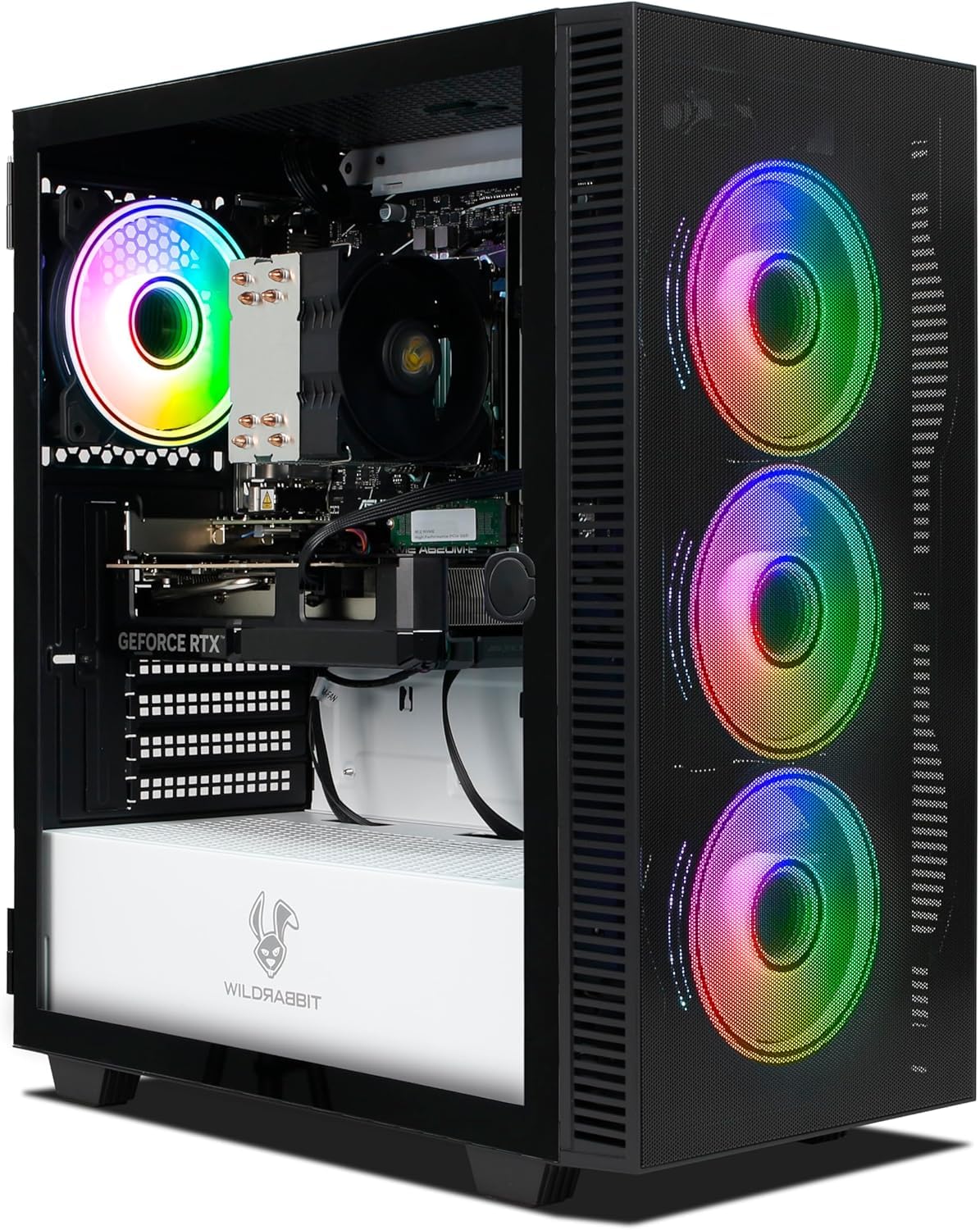 Ankermann Nexo PC Gaming RTX 5060 Ti 16GB Ryzen 5 9600X 32GB RAM | PC gaming de alto rendimiento, SSD NVMe 1TB, Windows 11 Pro, torre RGB, Wi-Fi y Bluetooth, garantía de 24 meses
