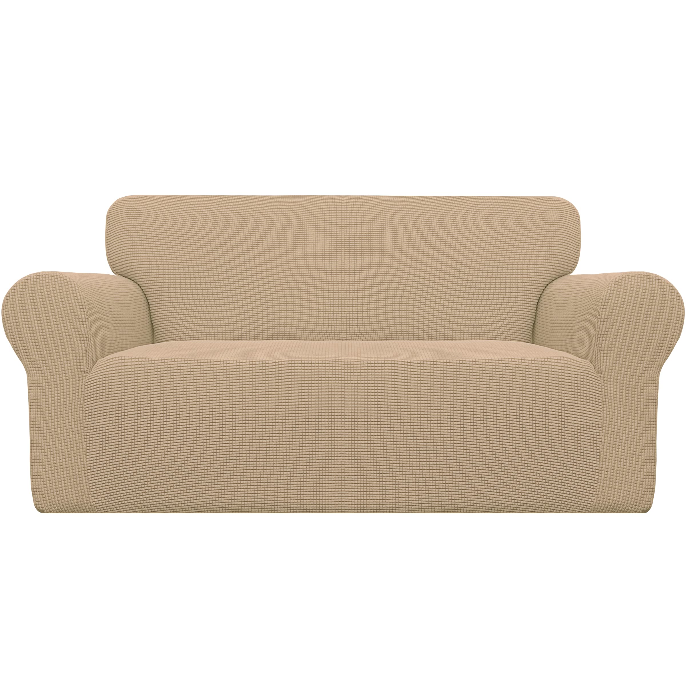 Easy-Going Stretch Loveseat Couch Covers Washable Sand