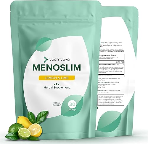 Miniatura 9 de VoomVaya MenoSlim - Suplemento de peso para la menopausia para mujeres té de hierbas con roooibos cardamomo cohosh negro regaliz para sofocos