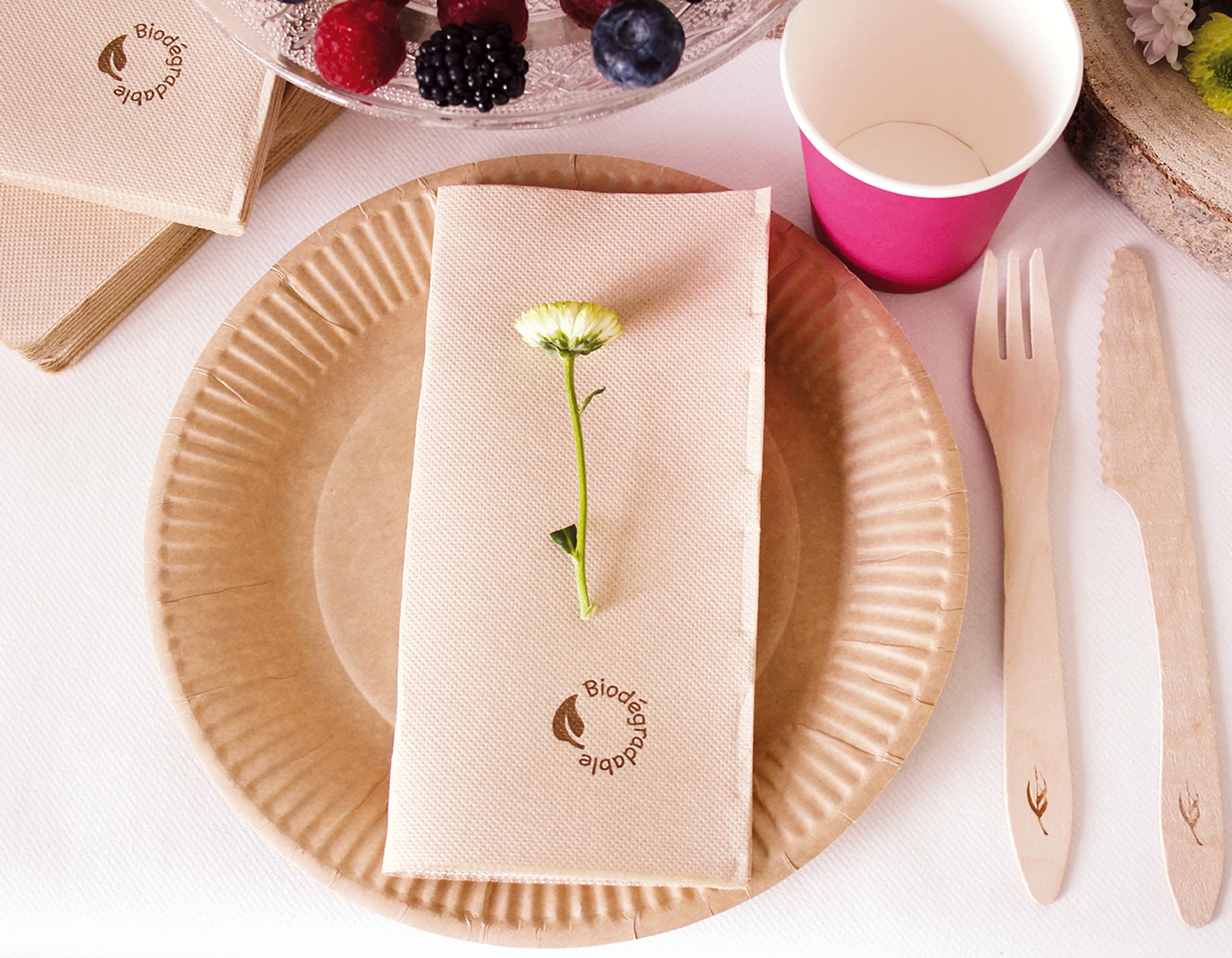 LE NAPPAGE ARTS DE LA TABLE 20 Coltelli in legno 100% Nature - FSC
