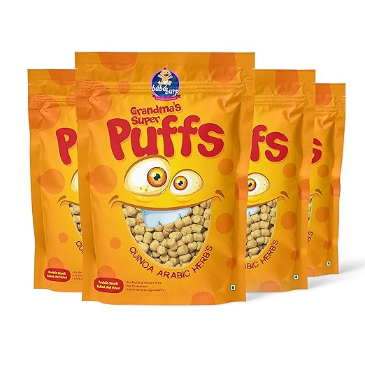 Bebe Burp Grandmas Super Puffs Quinoa Arabic Herbs Pack Of 4 - 30 gms each