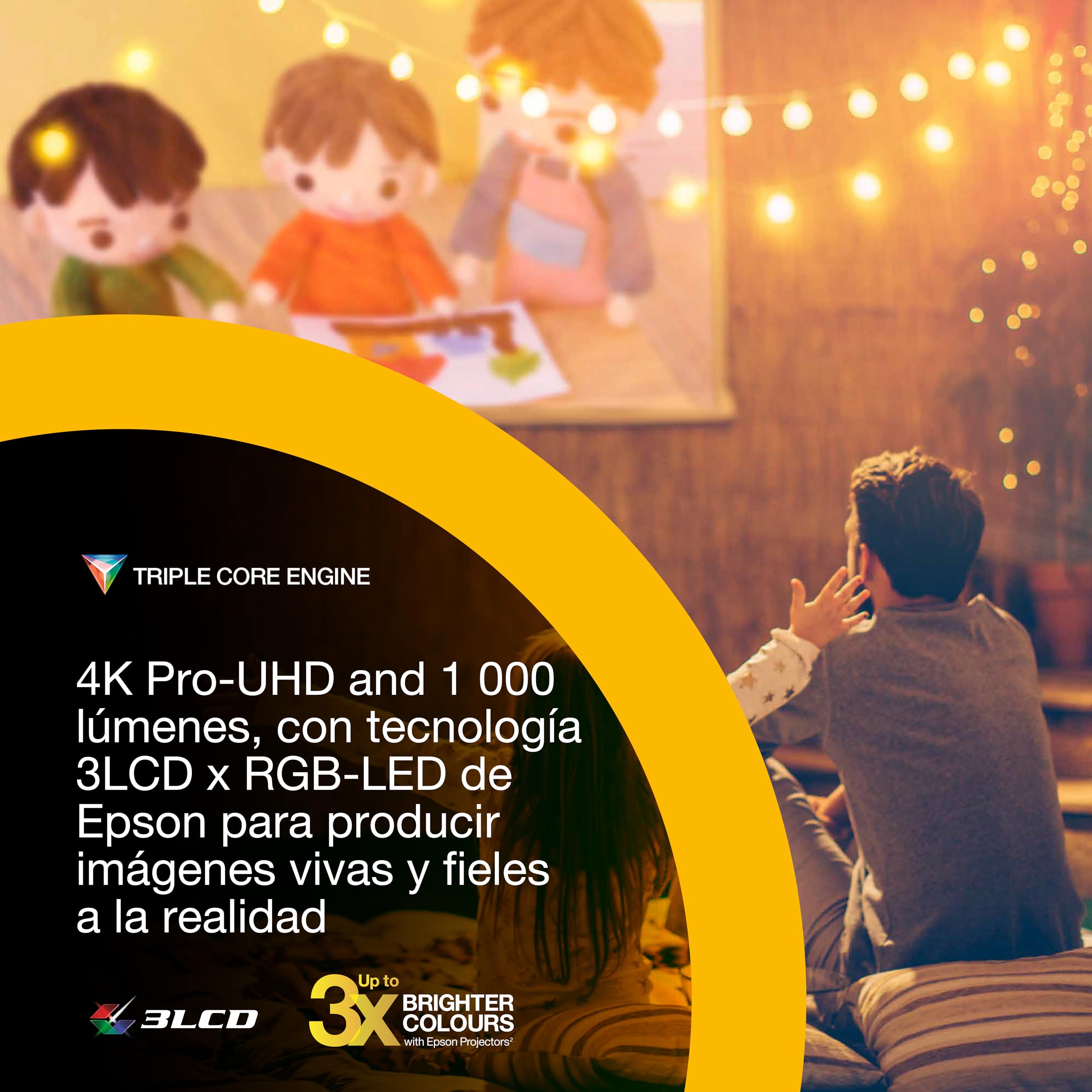 Epson Lifestudio Flex EF-72 - 3-LCD-Projektor - 1000 lm (wei?)