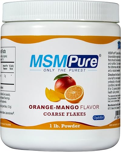 Miniatura 71 de KALA HEALTH MSMPure - Escamas de polvo MSM grueso con sabor a melocotón de frambuesa, MSM de origen estadounidense para la salud