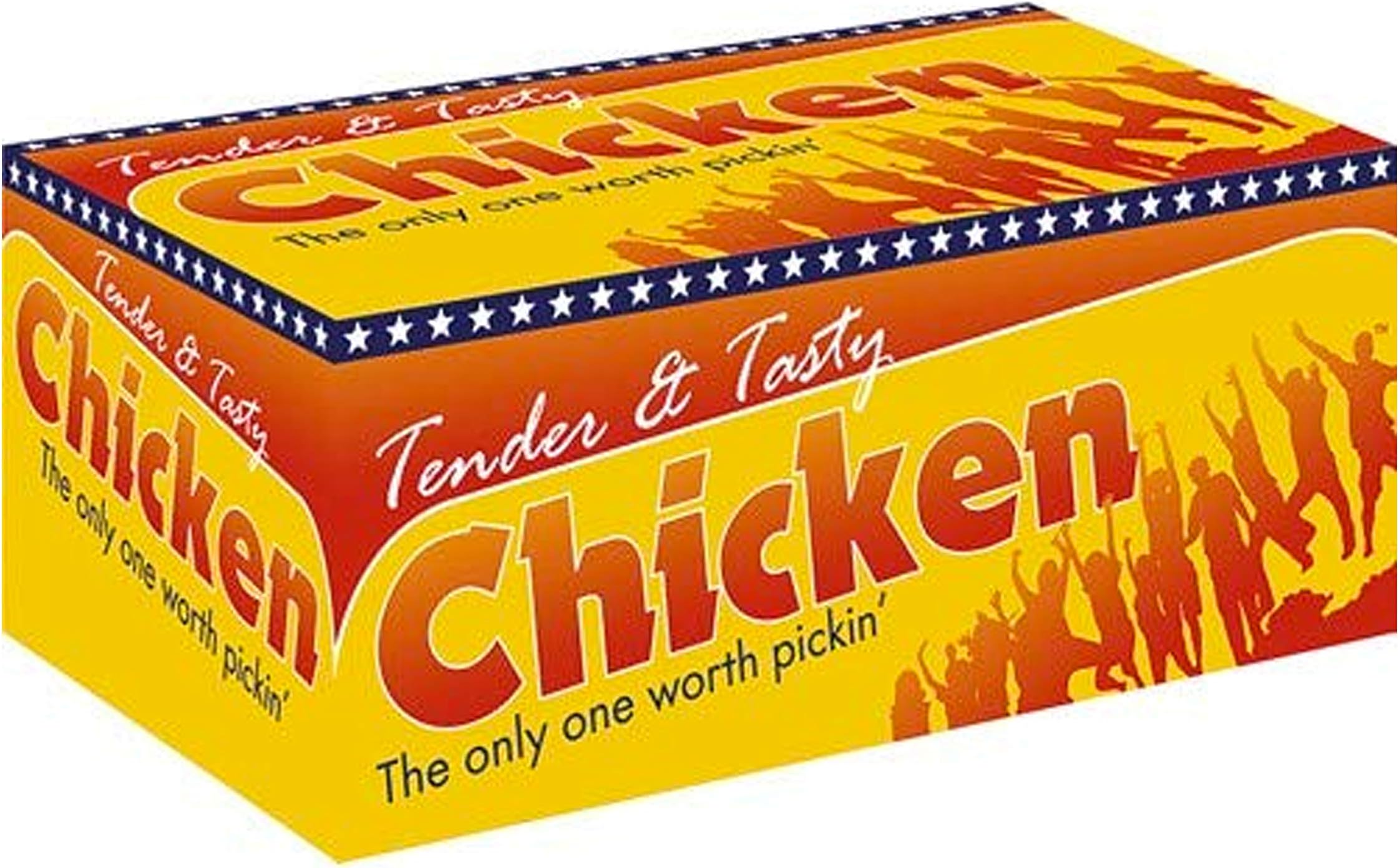 Chicken and Chips Takeaway Box – Strong and Sturdy Food Boxes – Easy to Carry Takeaway Containers – Eco Friendly Cardboard Food Boxes (25, Chicken & Chips Box, FC0 small)