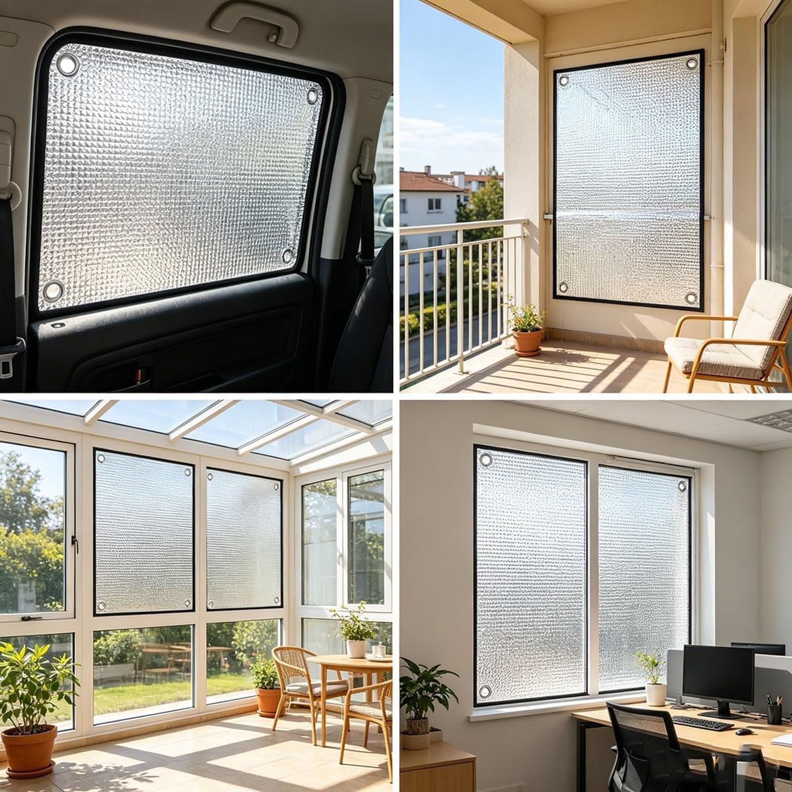 Ohne Bohren Sonnenschutz Fensterfolie Wärmeisolierung UV Schutzfolie