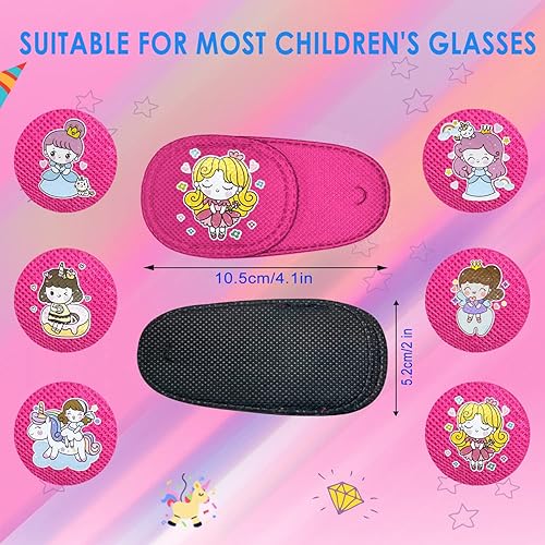 Miniatura 2 de WSHSTS 6 parches de ojos para niños, niñas, niños, parche colorido suave para ojos, parches para ojos perezosos, ojos izquierdo o derecho