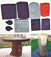 Vista 5 de El mejor kit de sellos de hormigón y formas de mampostería, kit de sellos de diseño de madera de 9 piezas, (sellos pequeños) se utiliza