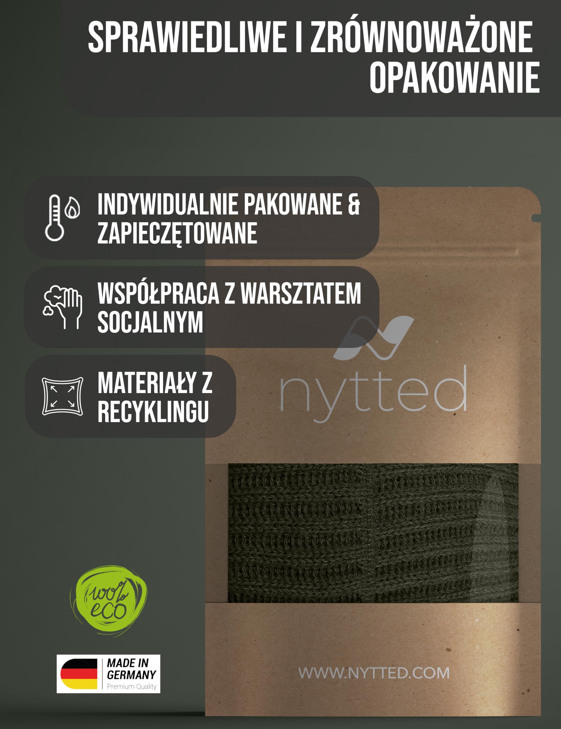 NYTTED® Cousteau czapka krótki kształt ze 100% najdelikatniejszej żywej wełny dla kobiet i mężczyzn