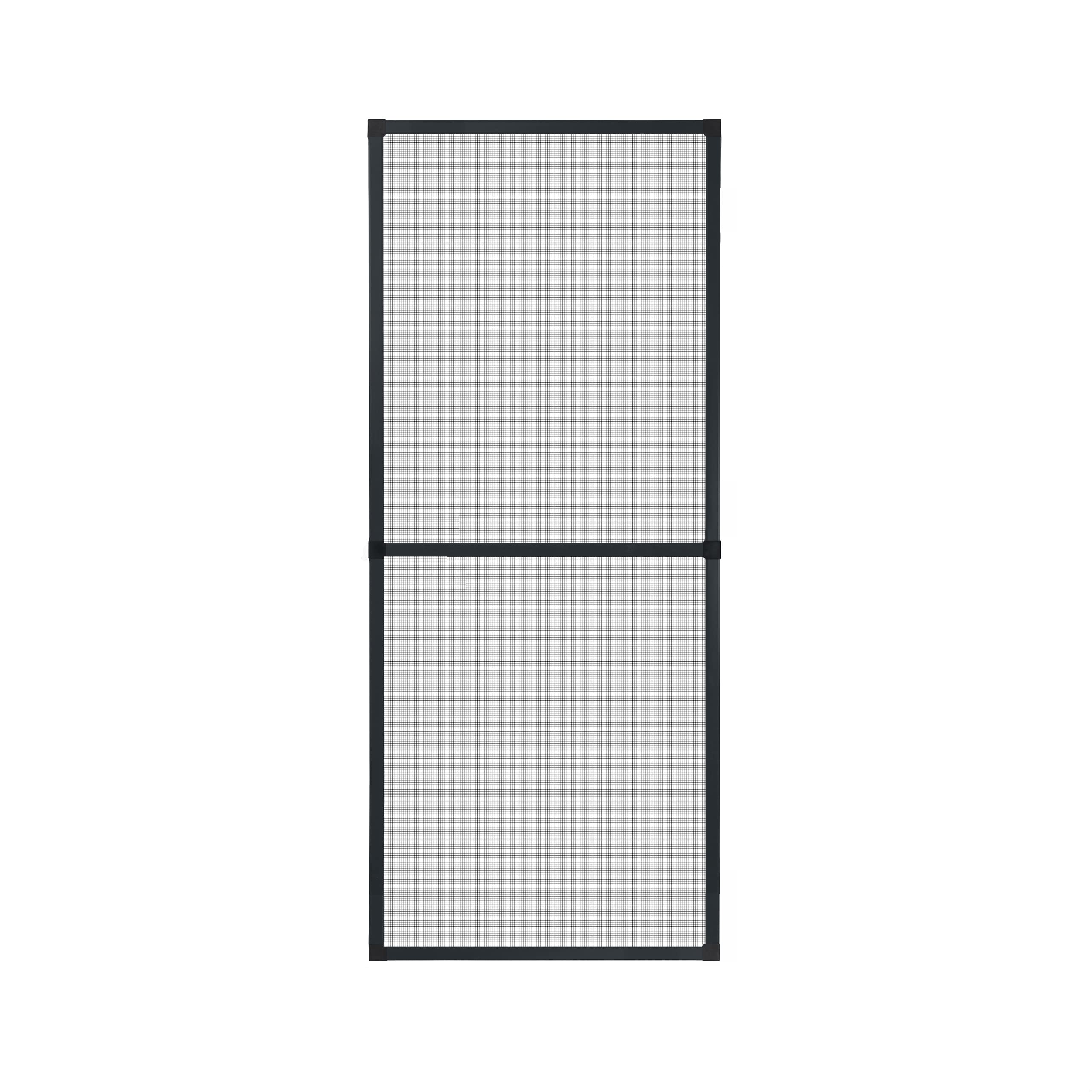 APANA - Fenster Fliegengitter mit Alurahmen & robustem Fiberglasgewebe - Insektenschutz Fenster mit umlaufender Bürstendichtung - Fliegennetz Fenster Montage ohne Bohren (130 x 240 cm | Anthrazit)