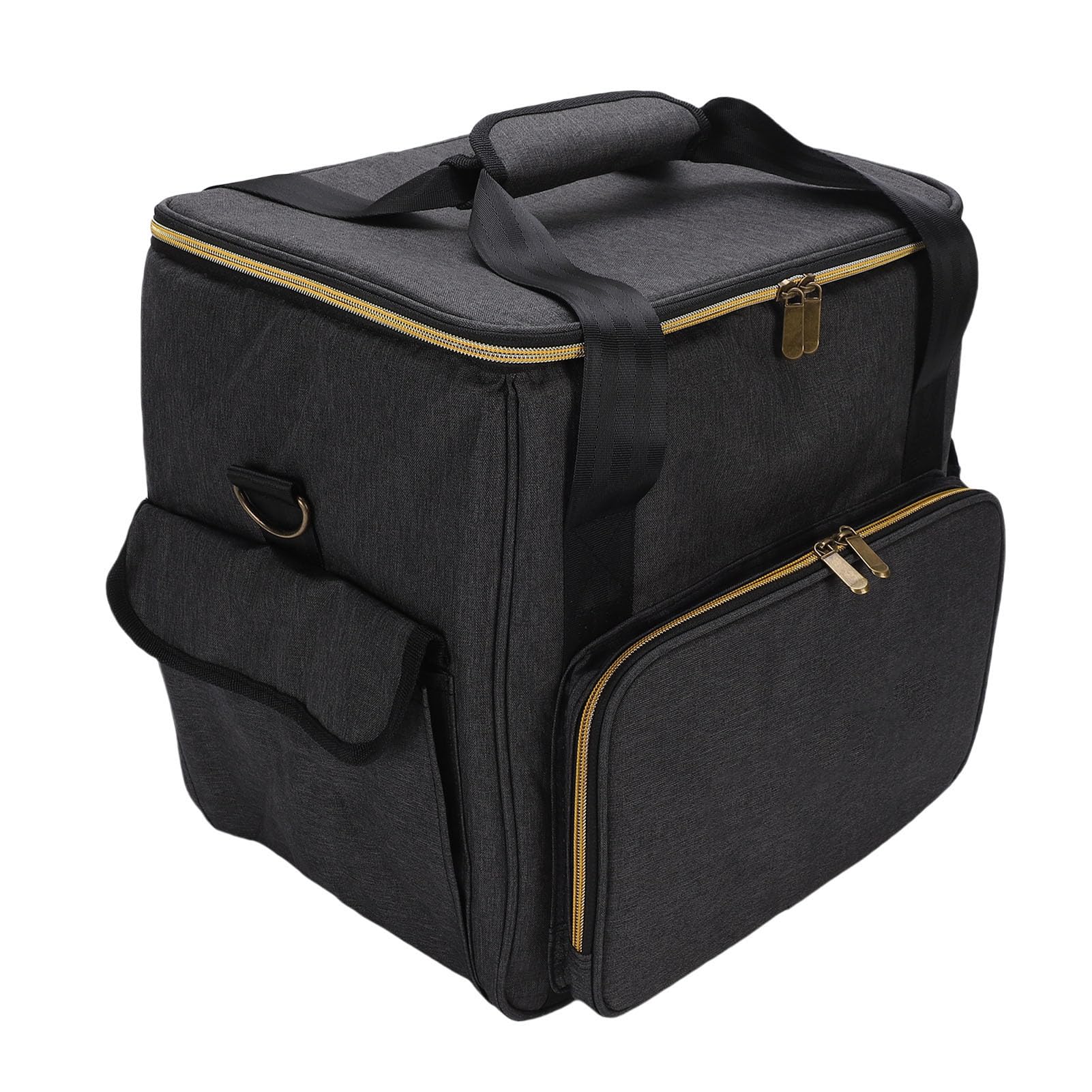 Borsa Portadischi Organizzatore Portatile di Grande capacità per 45 Pezzi Dischi in Vinile da 12 Pollici Viaggi Festival Musicali Spettacoli DJ Tessuto Cationico