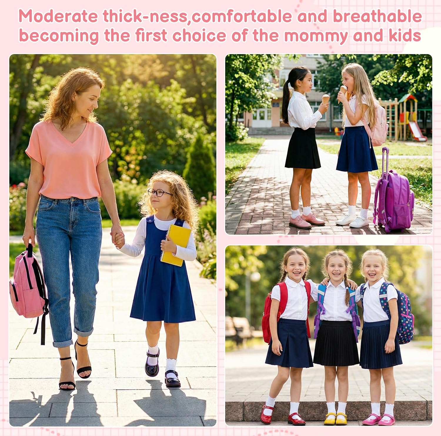 8 Pairs Girls Ruffle Socks White Kids School Uniform Dress Cotton Crew Ankle Socks for Girls Kids, 4-12 Years - Image 2