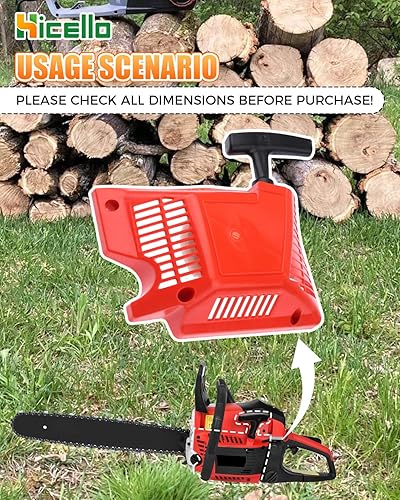 Miniatura 5 de 45cc 52cc 58cc motosierra piezas solo retroceso tracción arranque montaje motosierra repuestos para motosierra china 4500/5200/5800