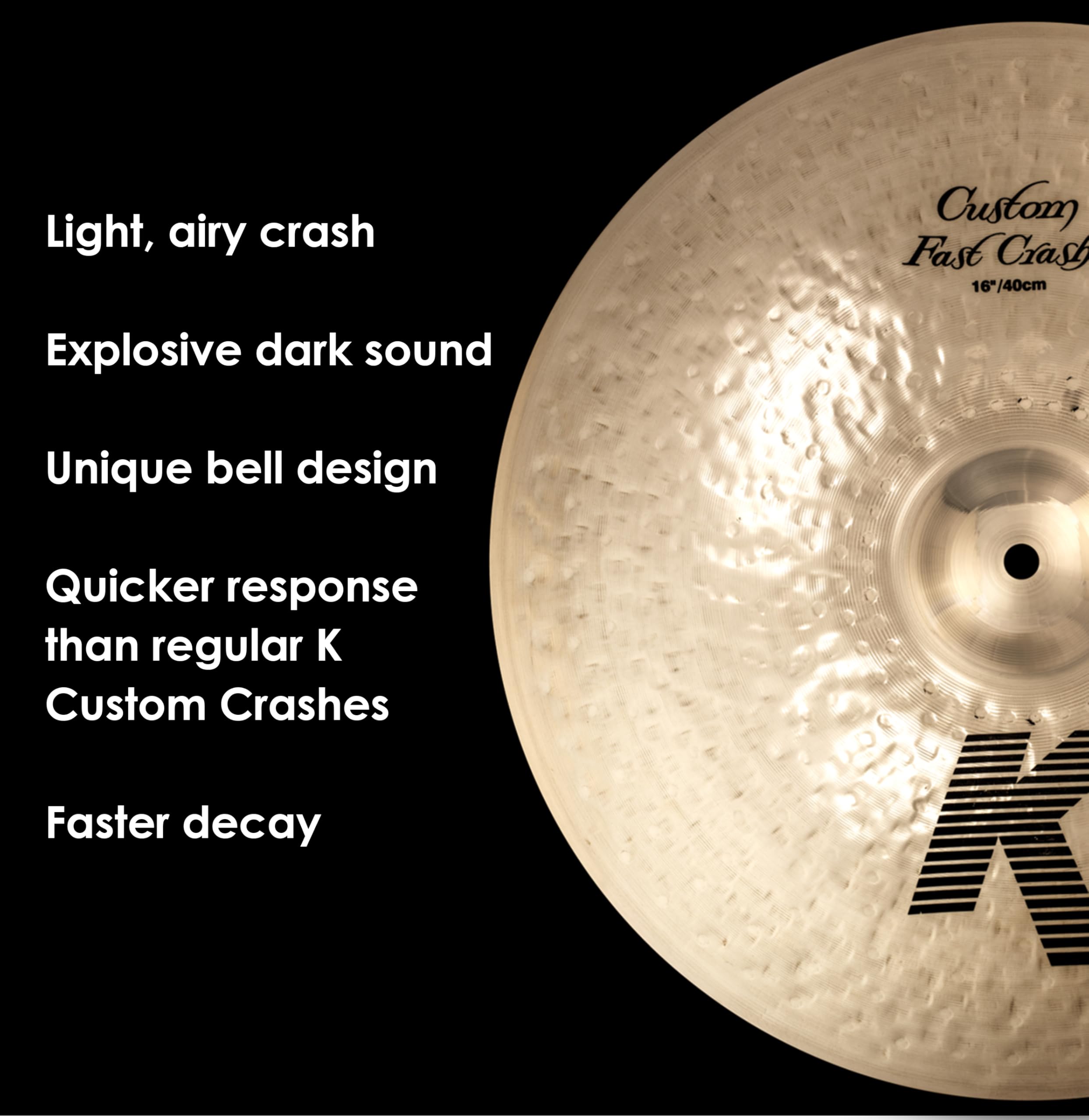 Kジルジャン K Zildjian K Custom Fast Crash 16 Amazon.com: Zildjian K0982 16