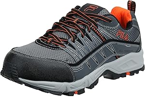 Men's Memory Foam Steel Toe Work Shoes