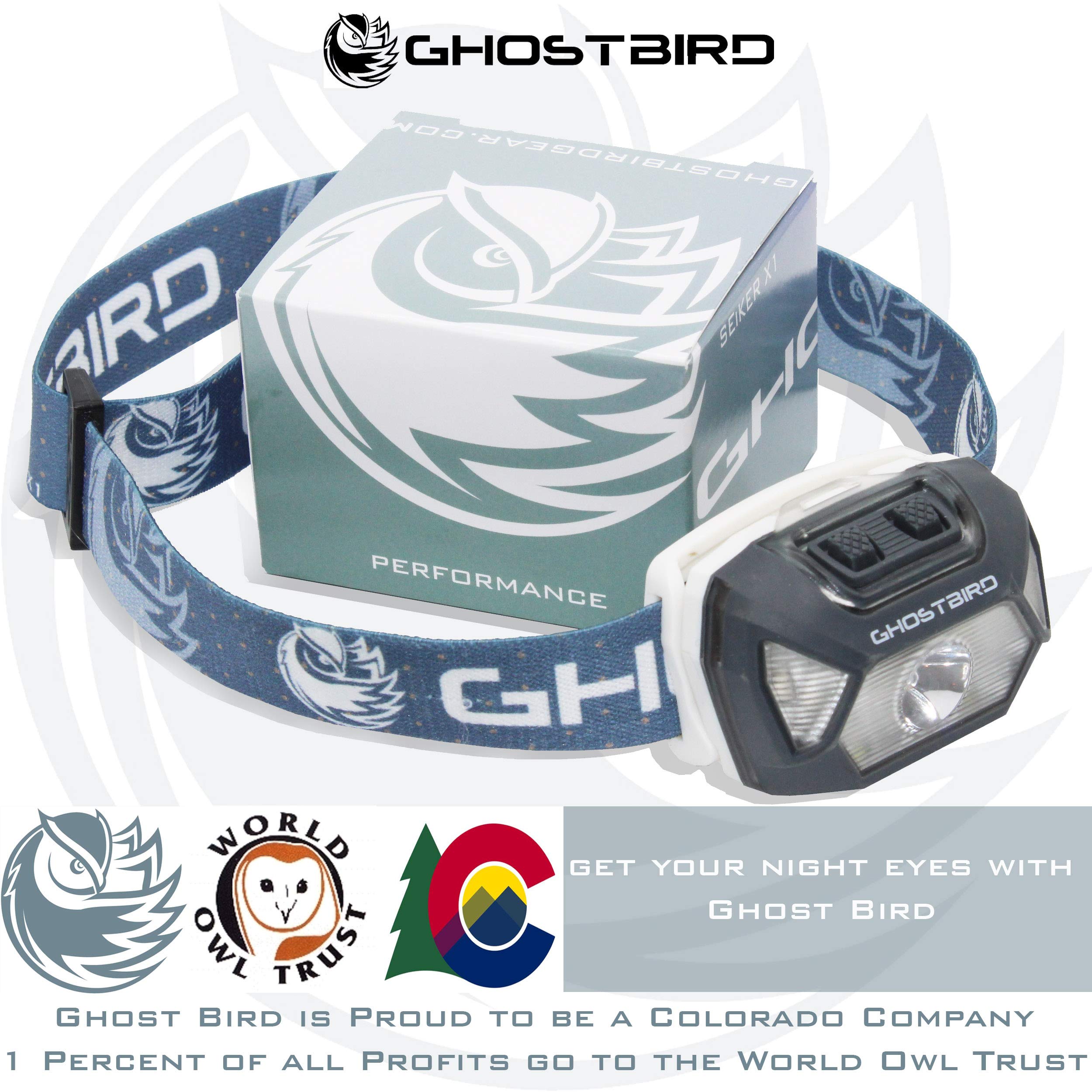 Amazon.com: Ghost Bird Seiker X1 Head Lamp - LED