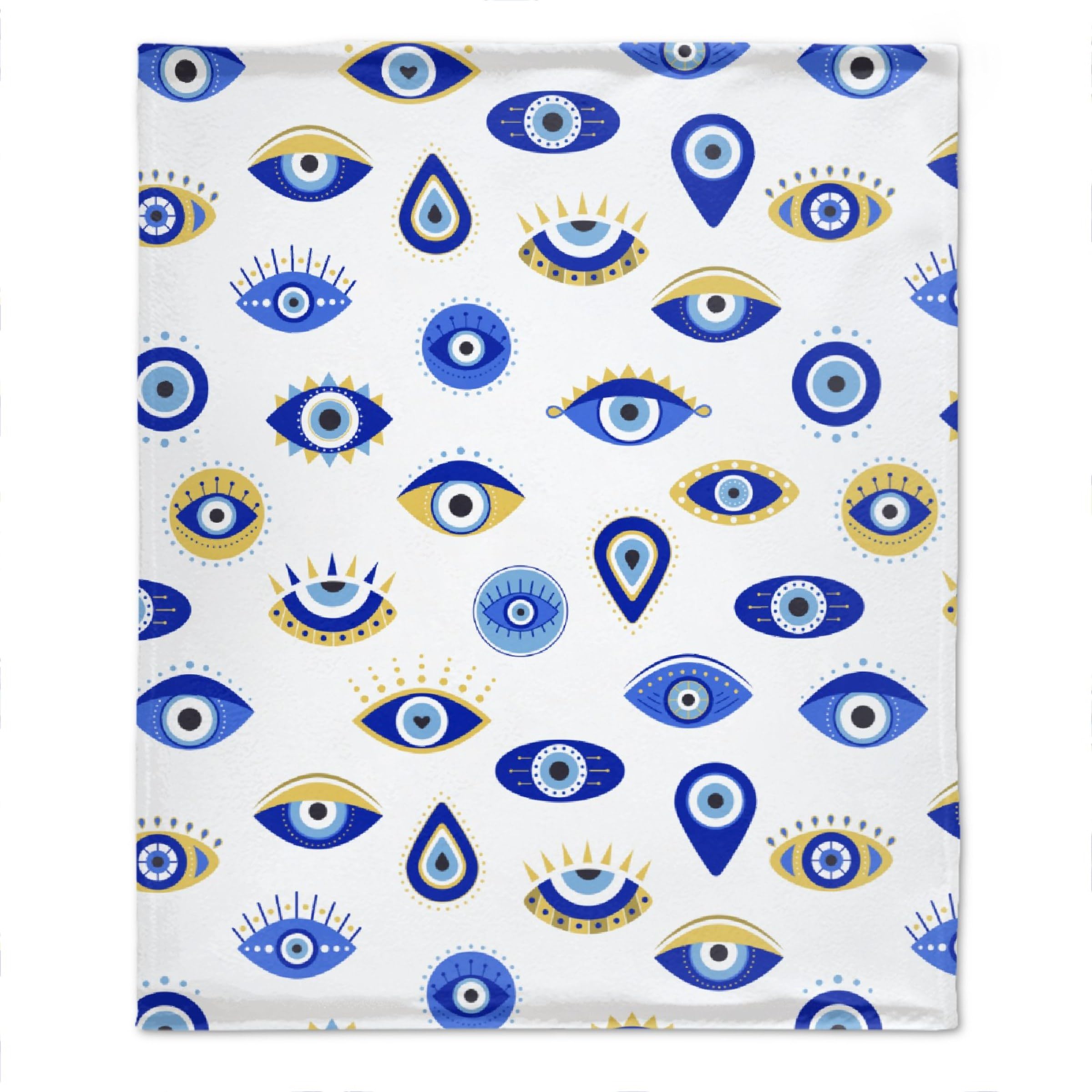 Ottoy Evil Eyes Blanket Gifts Plush Fuzzy Cozy Soft Lightweight Blankets for Couch Air-Conditioning Quilts Decor Blanket for Chirstmas Gifts 60