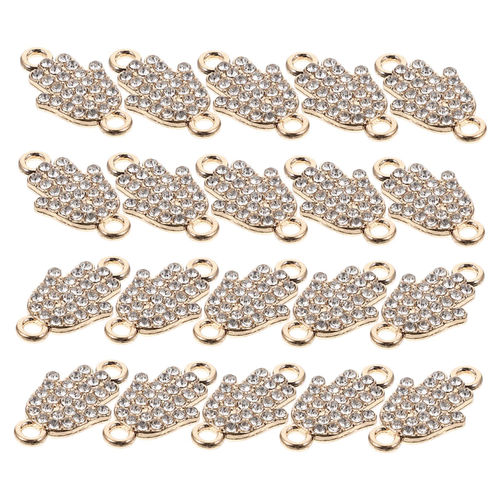 SHINEOFI 40 Pz Pendente Appeso Fascino Della Mano Fascini Fai Da Te A Mano Fascini A Forma Di Mano Connettore Di Collegamento Artigianato Fascino Appeso Fascini Della Mano Connettore Di