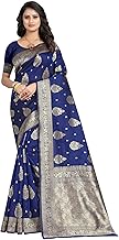 C J Enterprise Women’s Pure Kanjivaram Soft Silk Saree Banarasi Style Ladies Sadi With Blouse Piece for Wedding (Eagle-3-51)