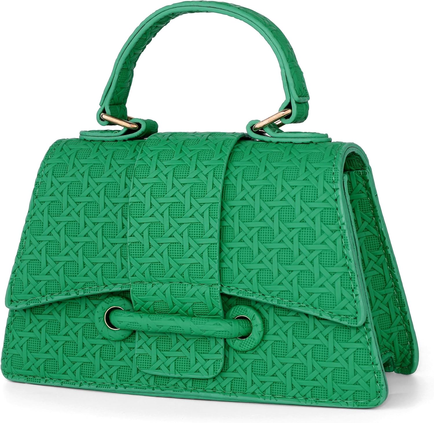 Ayliss Micro Mini Crossbody Handbag Women's Purse Clutch Cute Mini Trendy Bag Top Handle PU Leather Shoulder Bag - Image 4