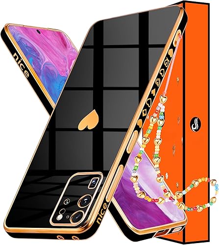 Miniatura 1 de Shorogyt Funda de corazón (3 en 1) para Samsung Galaxy S20 Ultra 5G4G de 6.9 pulgadas para mujer, bonito patrón estético de corazones de amor para