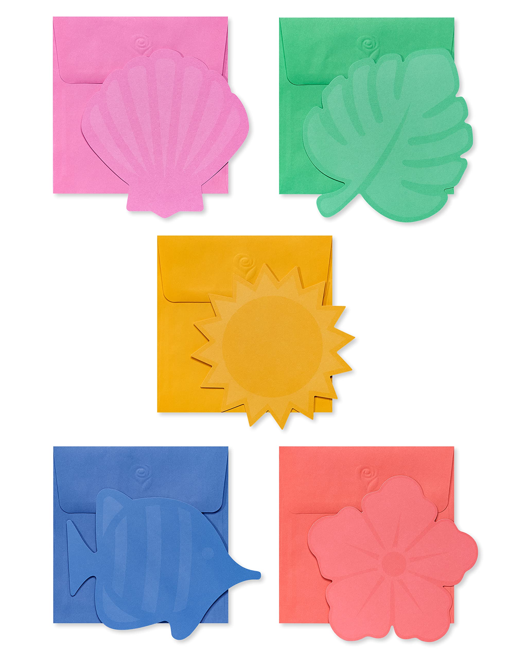American Greetings Biglietti Vuoti A Pannello Singolo Con Buste, Summer (100 Pezzi)-image