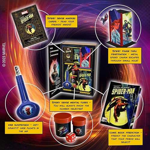 Miniatura 2 de Fantasma Marvel Multiverse of Magic Spider-Man Kit mágico para niños y adultos  Juego de magia empaquetado dentro de una caja de almacenamiento de