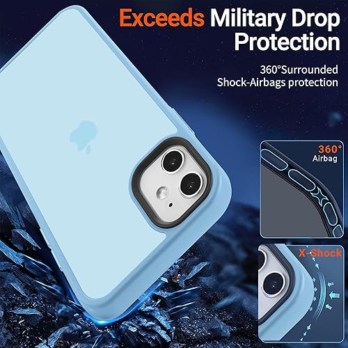Miniatura 551 de Funda para iPhone 12, a prueba de golpes, para iPhone 12 Pro, protección contra caídas de grado militar, parte trasera dura, delgada, translúcida