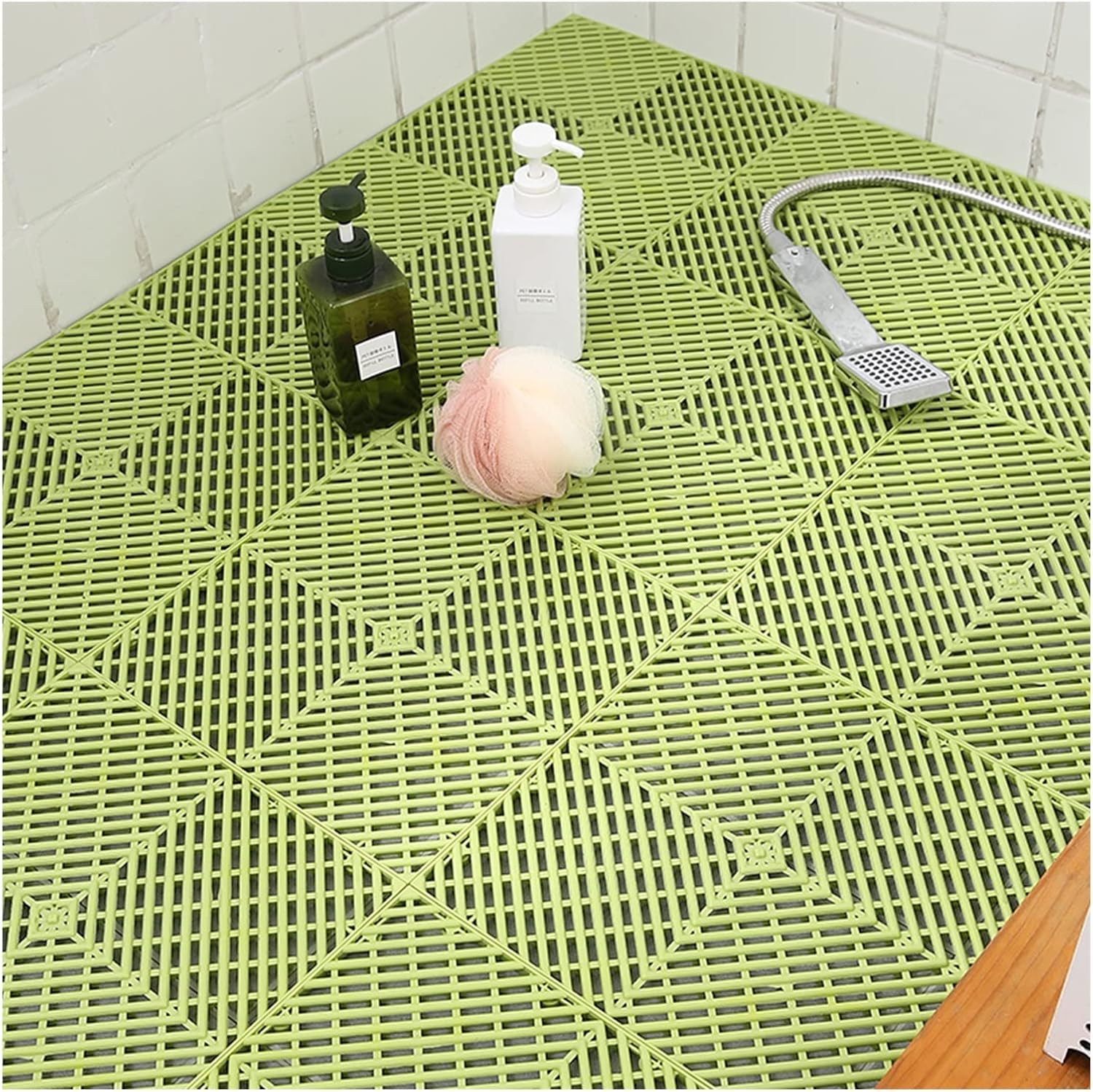 VXHCS Interlocking Bathroom NonSlip Mat Shower Mat with