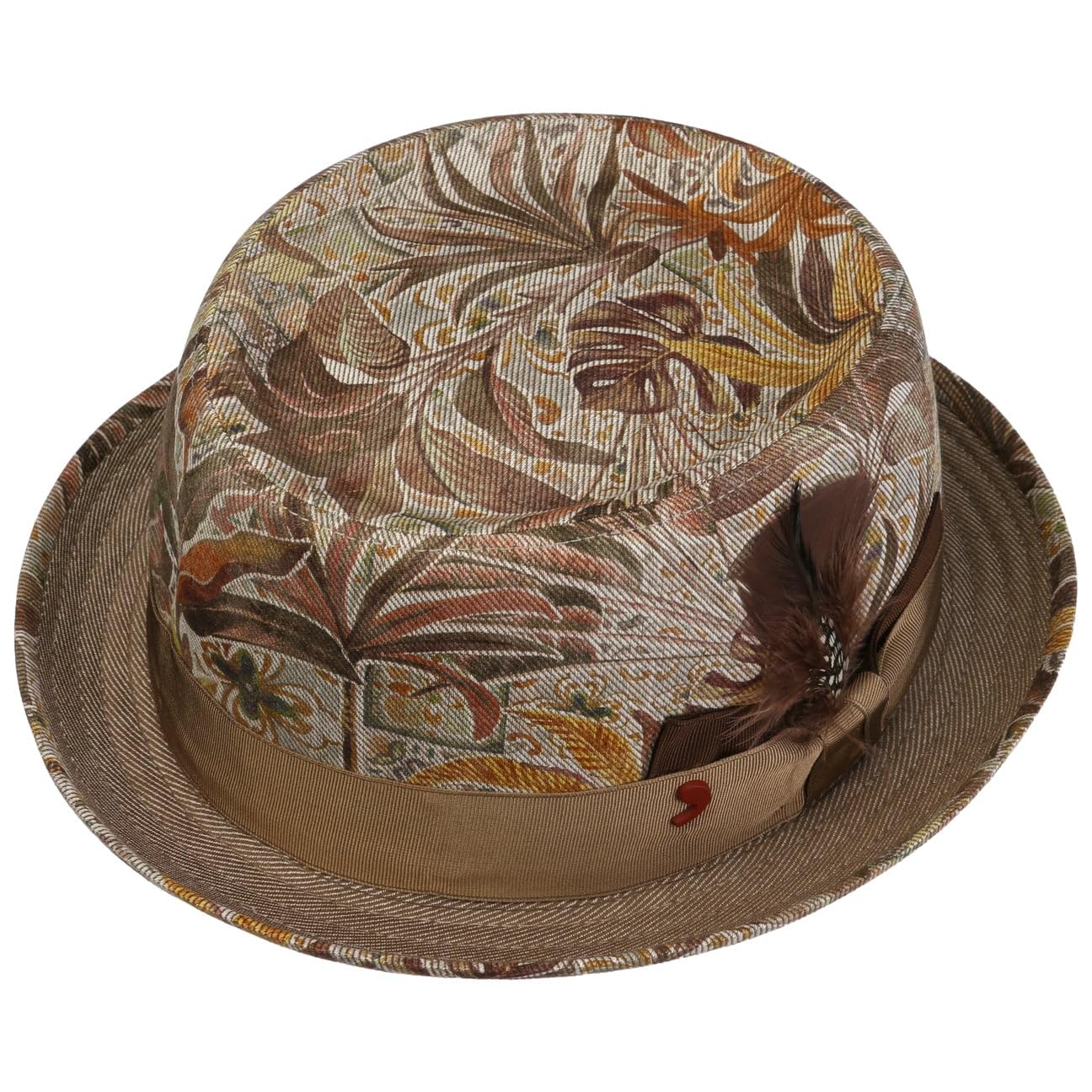 Cappello Identity Pork Pied’Este Uomo - Made in Italy Estivo di Tessuto da Sole con Fodera, Nastro Grosgrain Primavera/Estate Estate