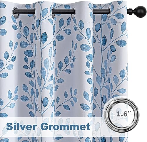 Miniatura 7 de MYSKY HOME Cortinas de sala de estar de 84 pulgadas de largo con aislamiento térmico para oscurecer la habitación, cortinas para comedor, patio,